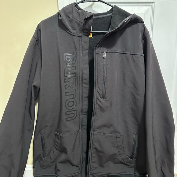 Burton Other - Burton Black Performance Jacket with Hood and Full-Zip Style